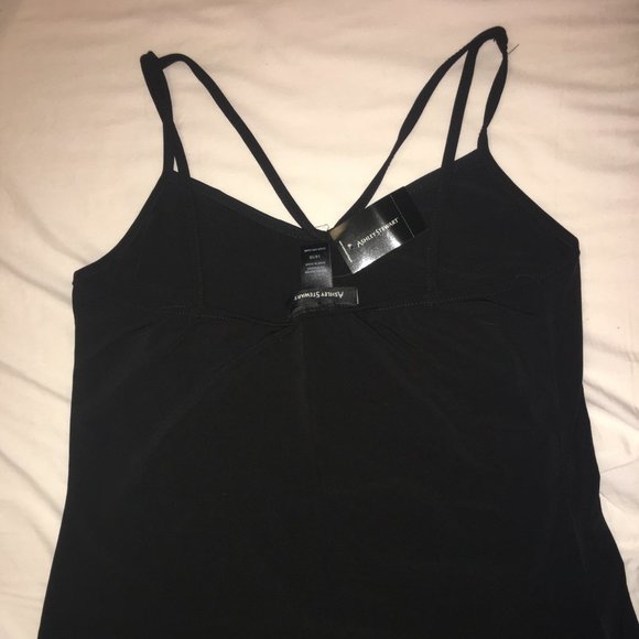 *Clearance* NWT Ashley Stewart Black Cami Strap Criss Cross Top Plus Size 1X - Picture 3 of 4